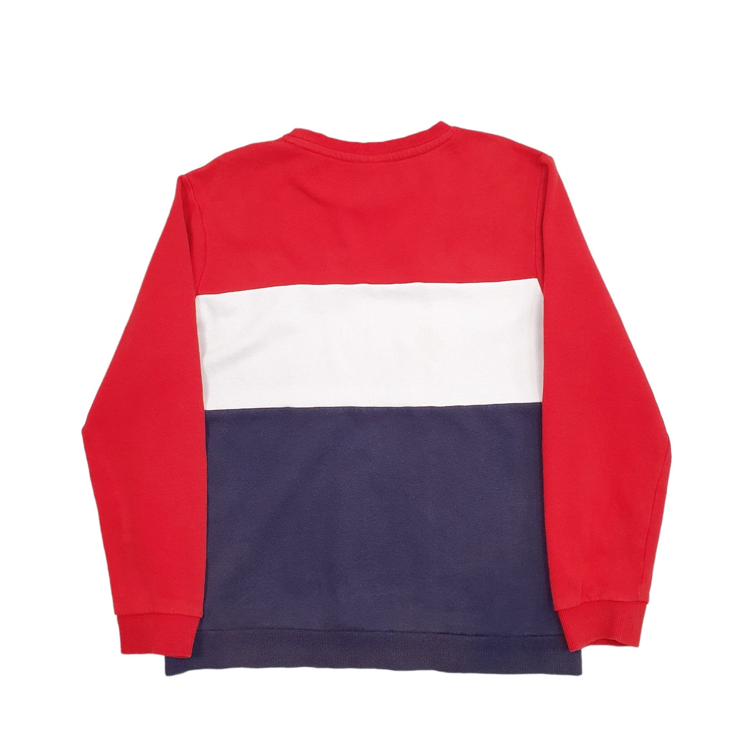 Mens Red Fila Spellout Crewneck Jumper