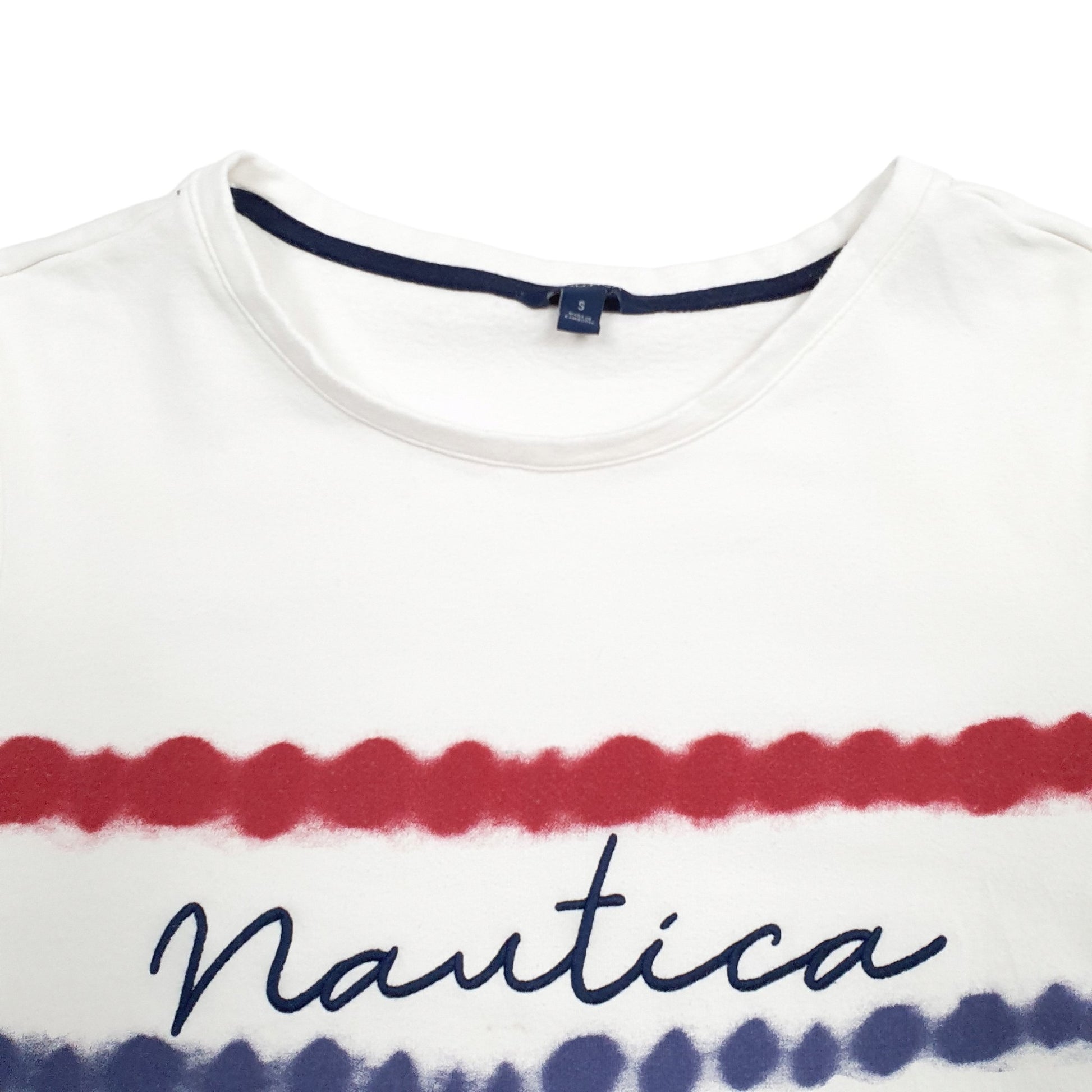 Womens White Nautica  Crewneck Jumper