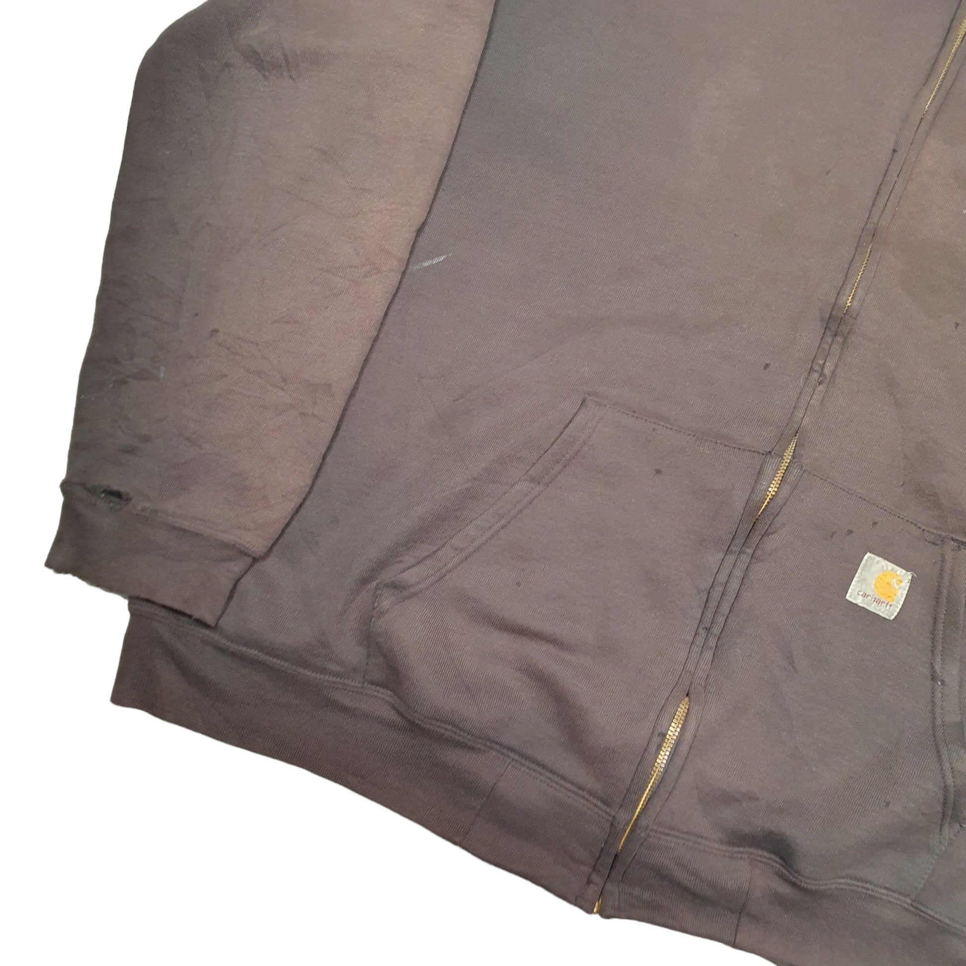 Mens Brown Carhartt  Full Zip Jumper