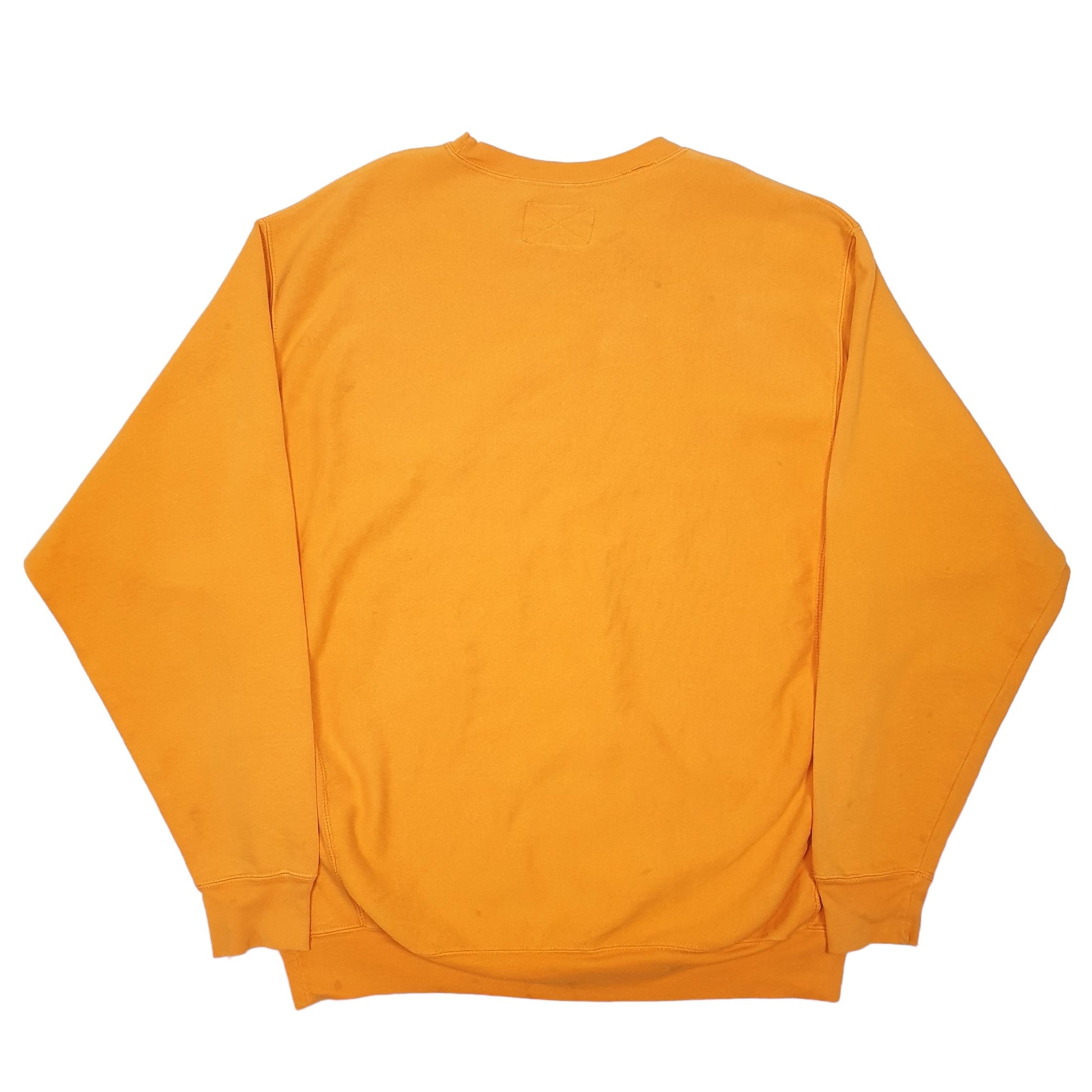 Mens Orange Steve And Barry's Reverse Weave Tennesse Crewneck Jumper