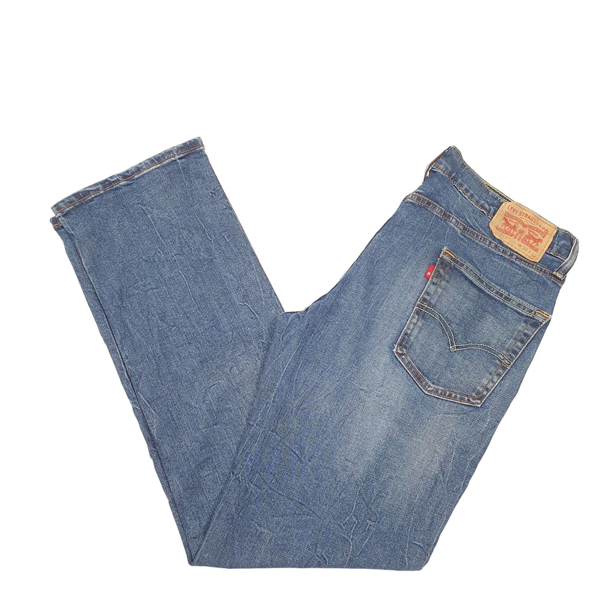Mens Blue Levis Stretch 514 JeansW34 L32