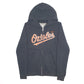 Womens Black Nike MLB Baltimore Orioles Hoodie Full Zip Jumper