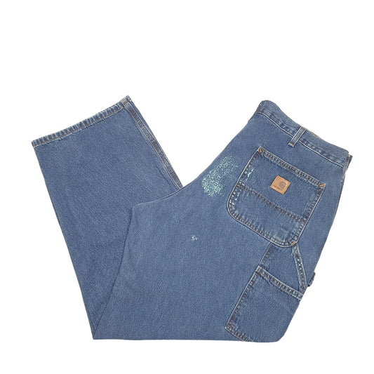 Mens Blue Carhartt Carpenter B13 JeansW38 L30