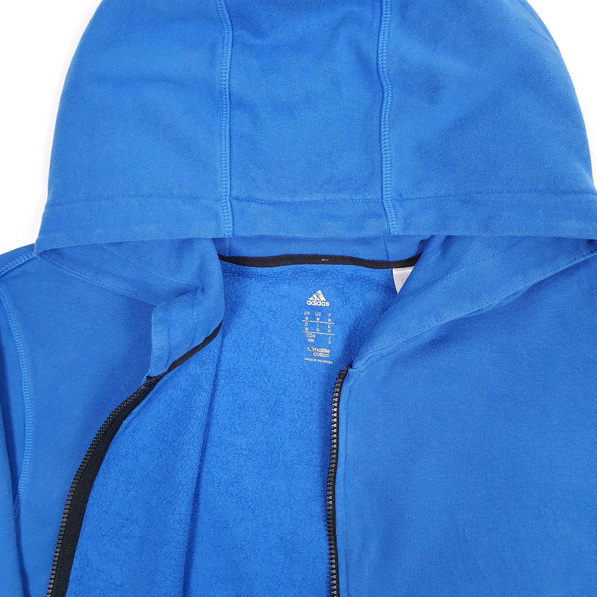 Mens Blue Adidas Hoodie Hoodie Jumper