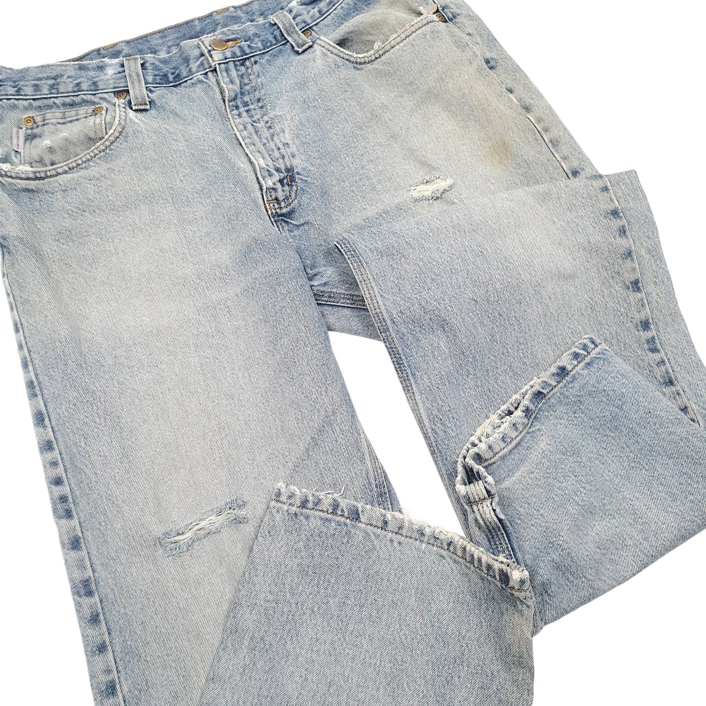 Mens Blue Carhartt Relaxed B460 JeansW38 L30