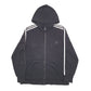 Mens Black Adidas  Full Zip Jumper