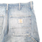 Mens Blue Carhartt Carpenter Cut Offs Denim Shorts