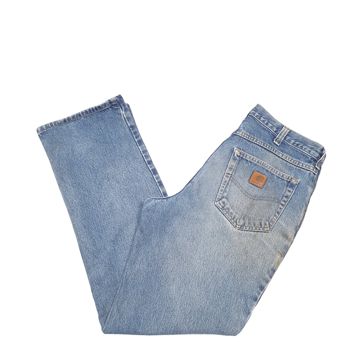 Mens Blue Carhartt Relaxed 381 JeansW32 L32