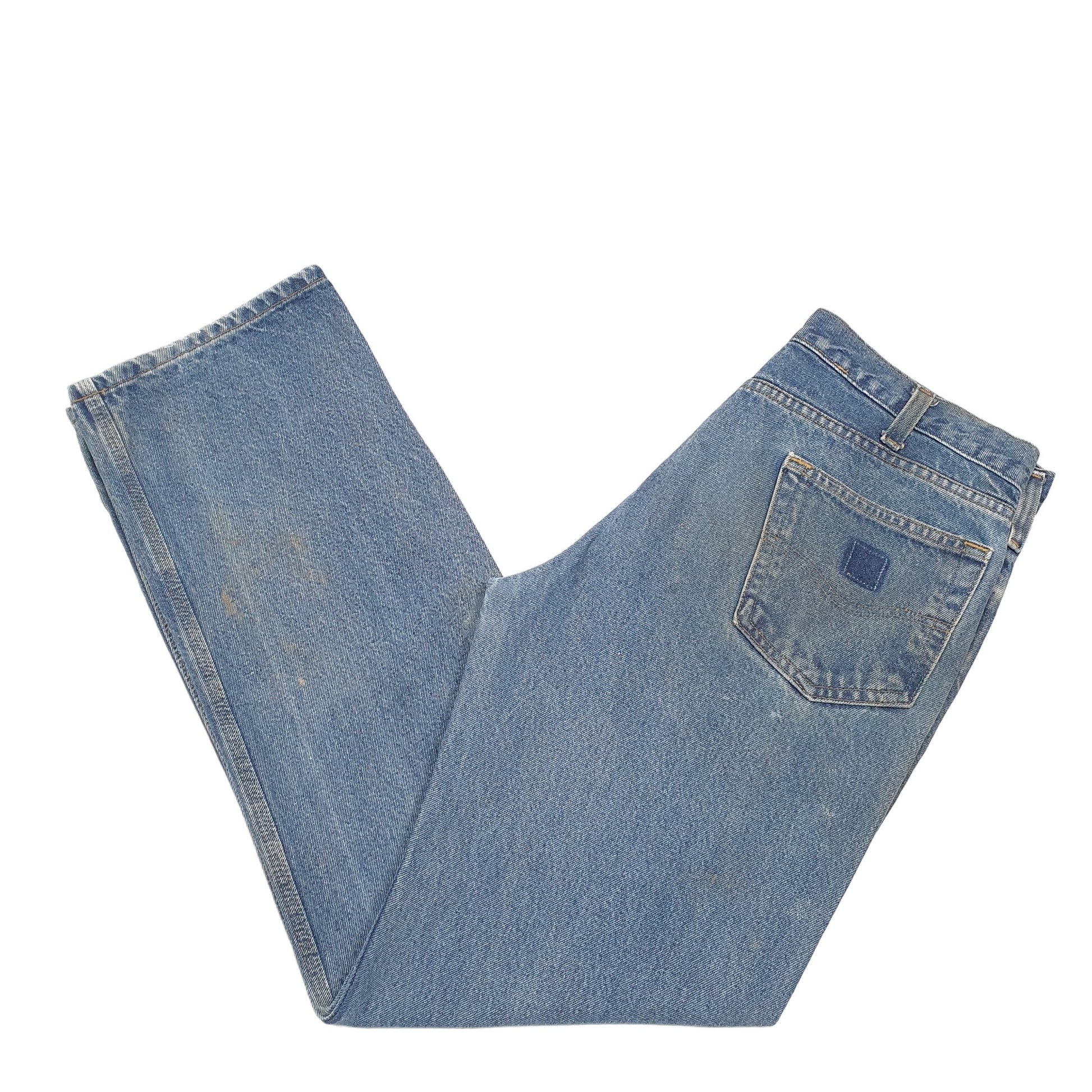 Mens Blue Carhartt Relaxed B460 JeansW36 L34