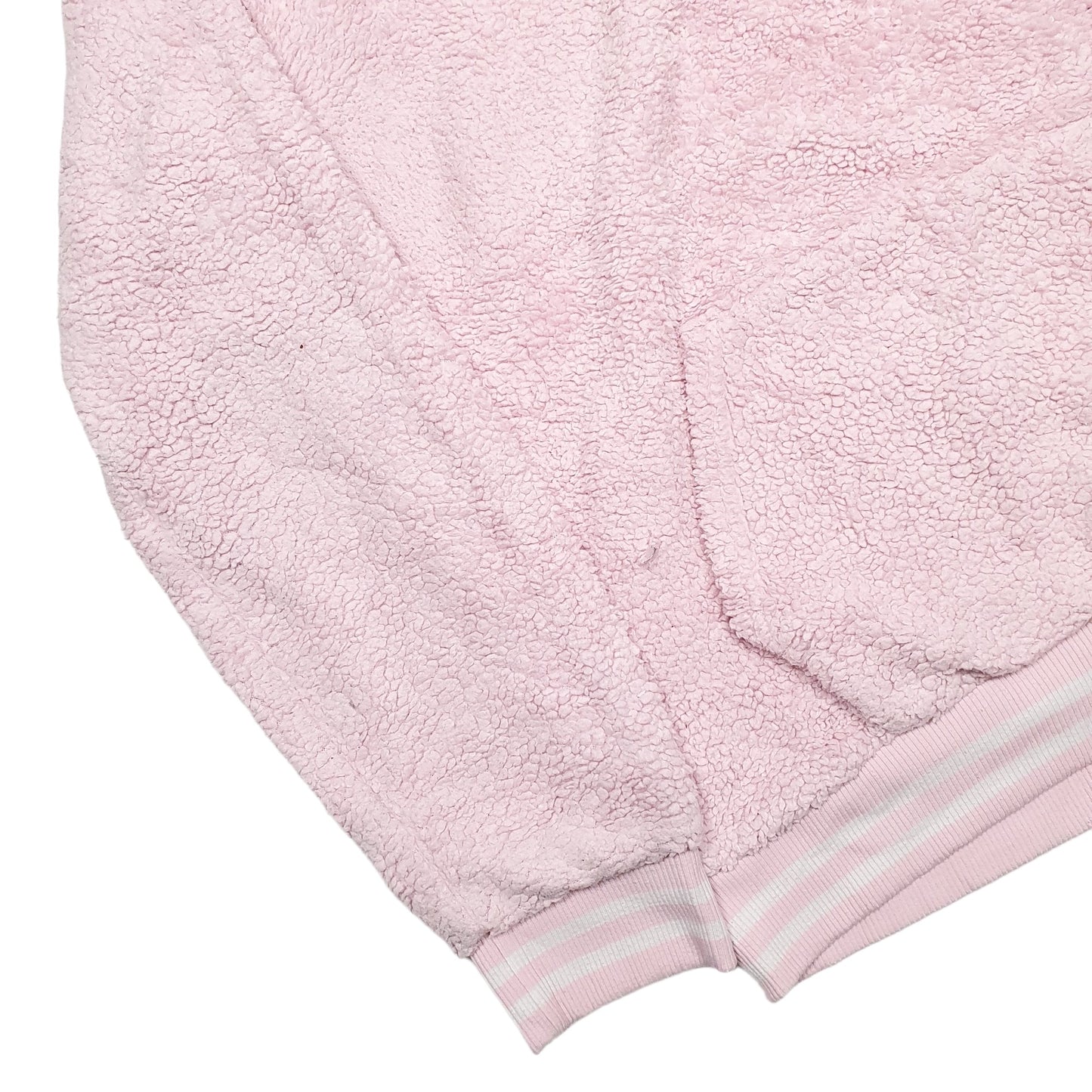 Womens Pink Fila Spellout Hoodie Jumper