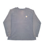 Mens Grey Carhartt  Long Sleeve T Shirt