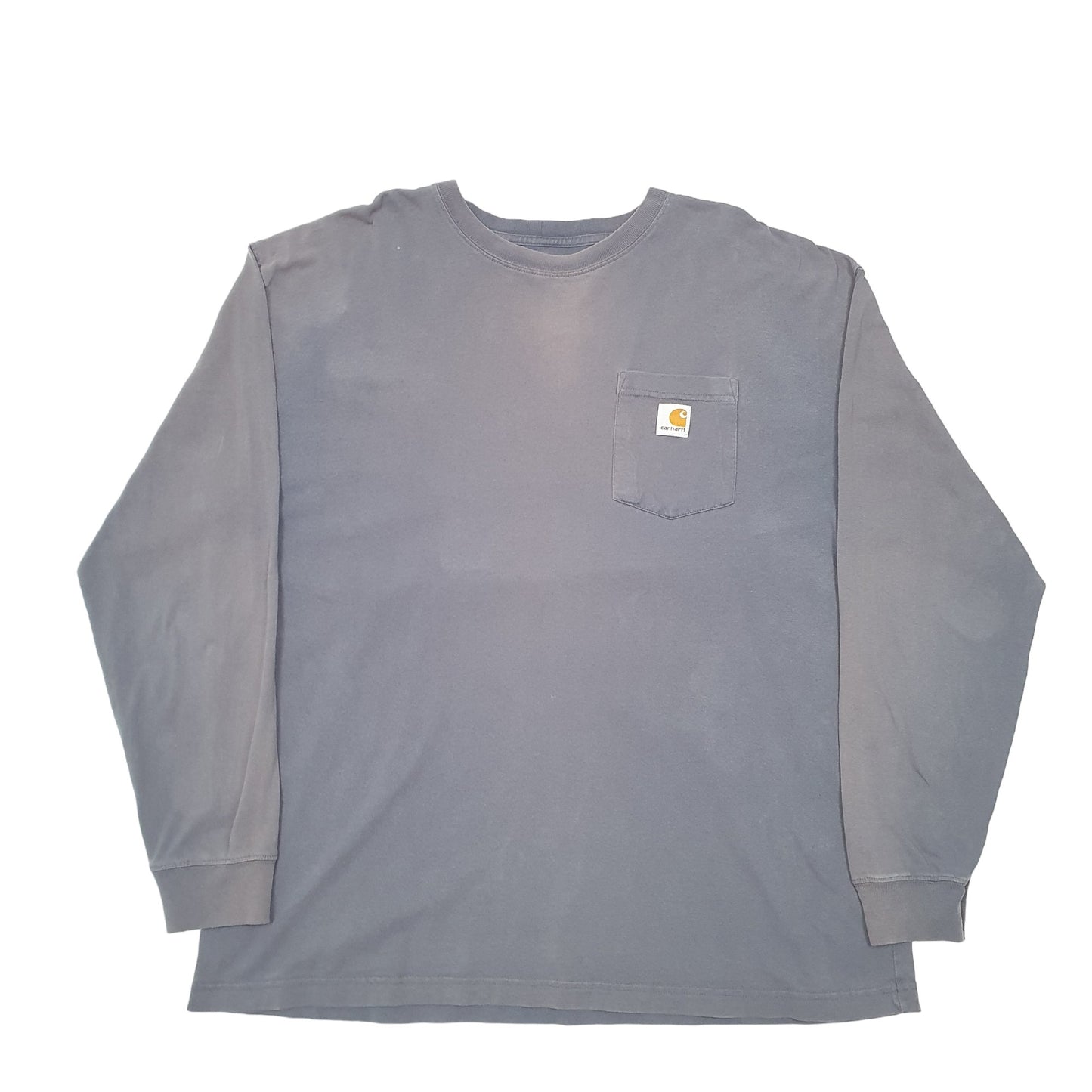 Mens Grey Carhartt  Long Sleeve T Shirt