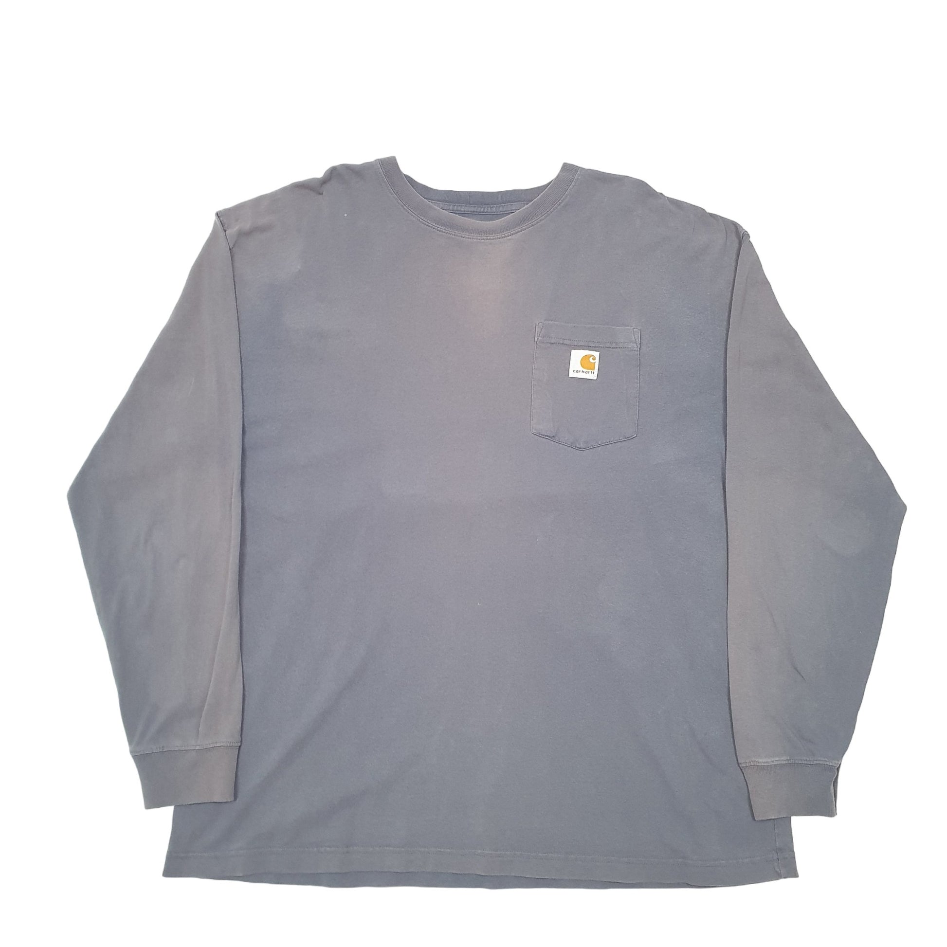 Mens Grey Carhartt  Long Sleeve T Shirt