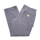 Womens Blue Carhartt Lined Thermal Winter Carpenter Trousers
