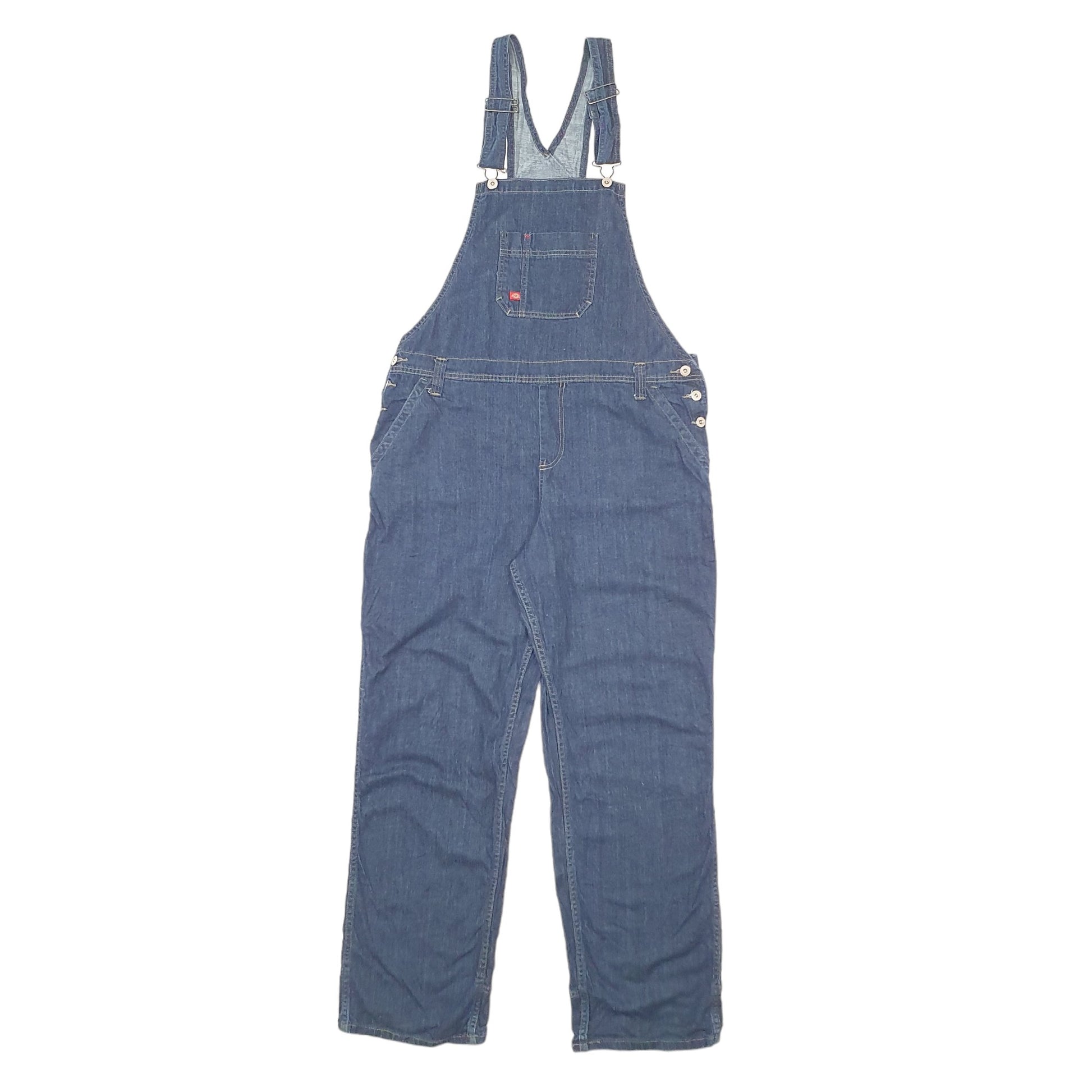 Mens Blue Dickies Denim Jeans Overalls Dungaree Trousers