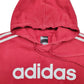 Mens Red Adidas  Hoodie Jumper