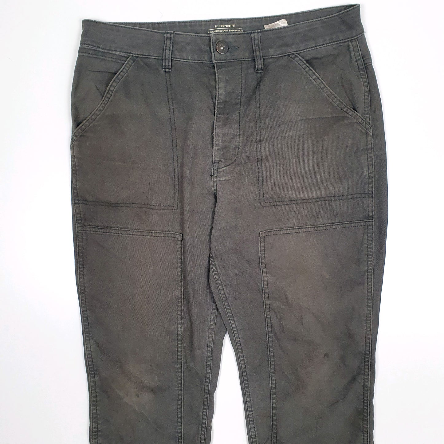 Womens Grey REI Cooperative Double Knee Carpenter Trousers