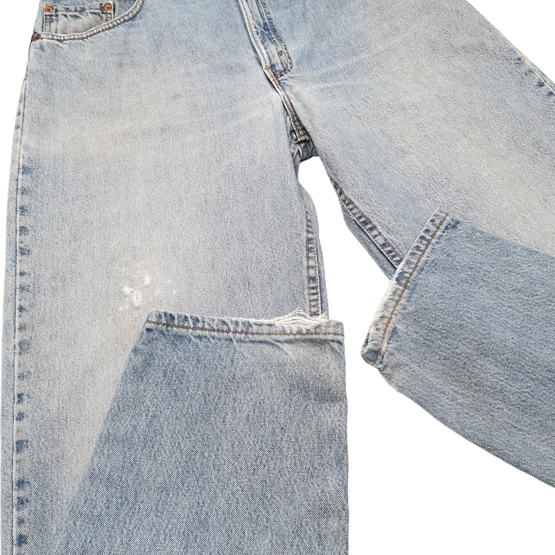 Mens Blue Levis Tapered 560 JeansW38 L32