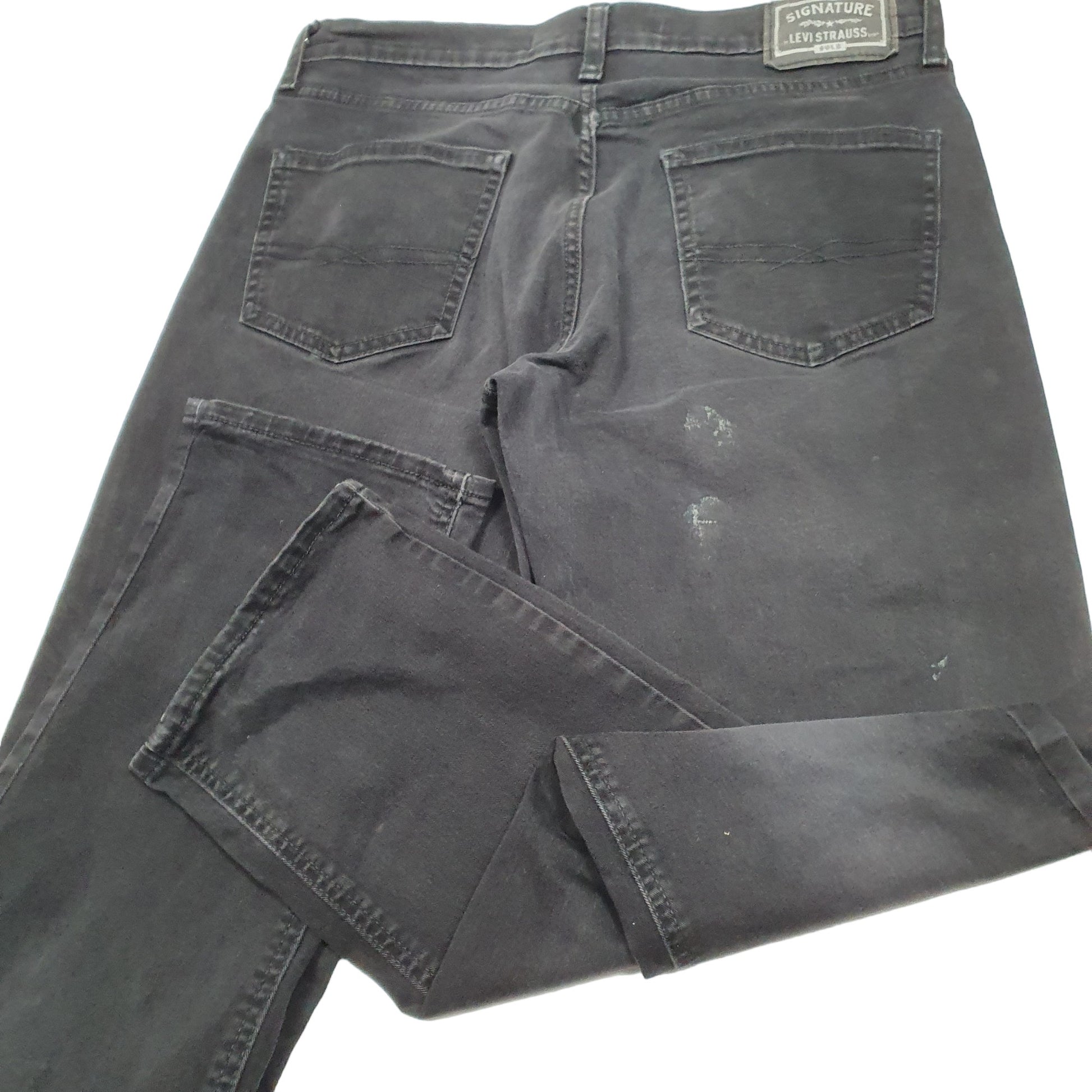 Mens Black Levis Signature Athletic Tapered Stretch Chino Trousers