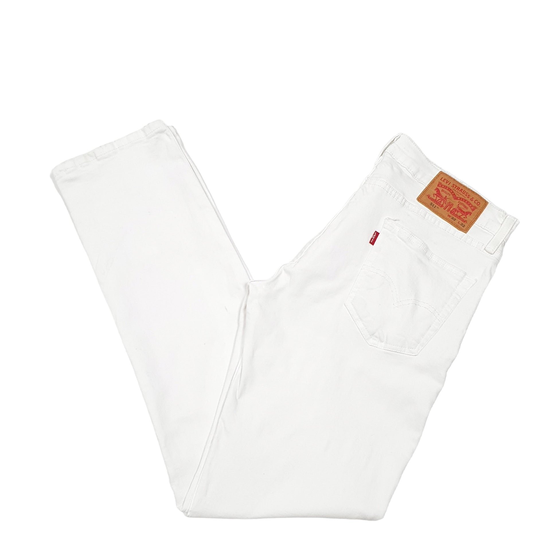 Mens White Levis Stretch 511 JeansW32 L32