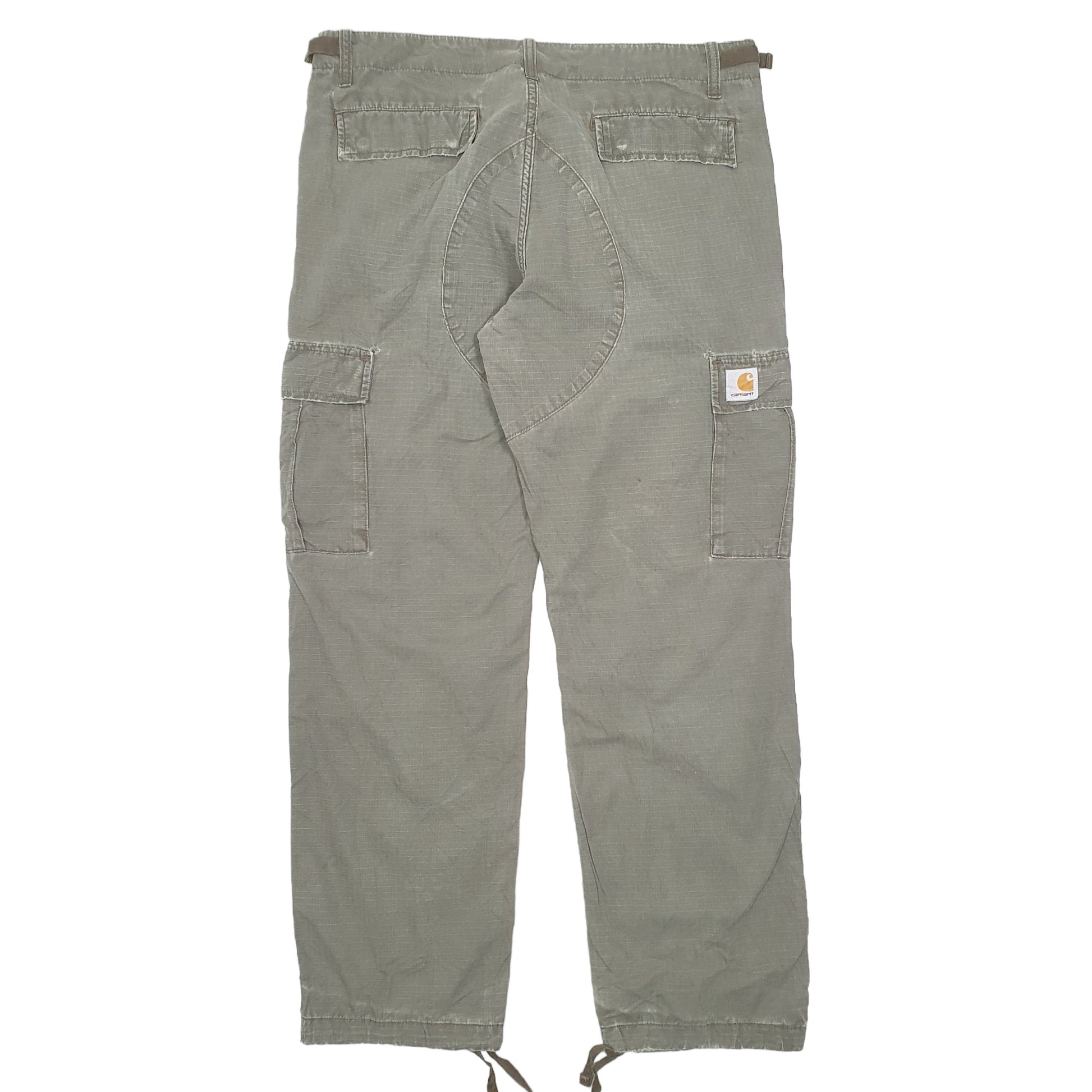 Mens Khaki Carhartt Aviation Pant Ripstop Combat WIP Cargo Trousers