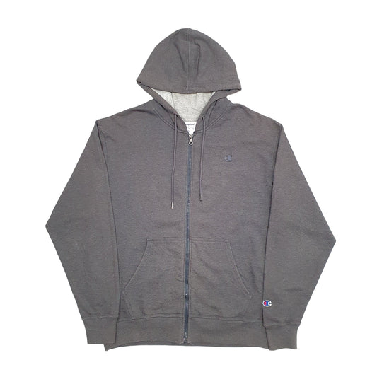 Mens Grey Champion Full Zip Jumper