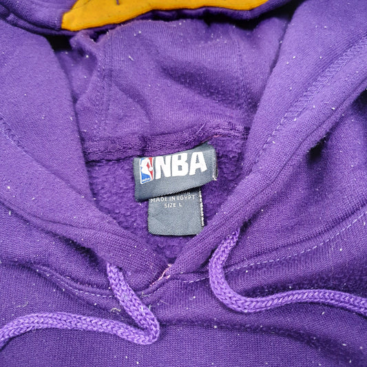 Mens Purple NBA LA Lakers Basketball Hoodie Jumper