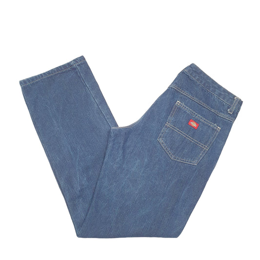 Mens Blue Dickies Cotton Lined Insulated Casual JeansW32 L32
