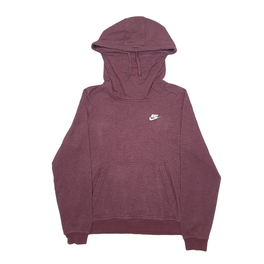 Womens Burgundy Nike  Hoodie Jumper