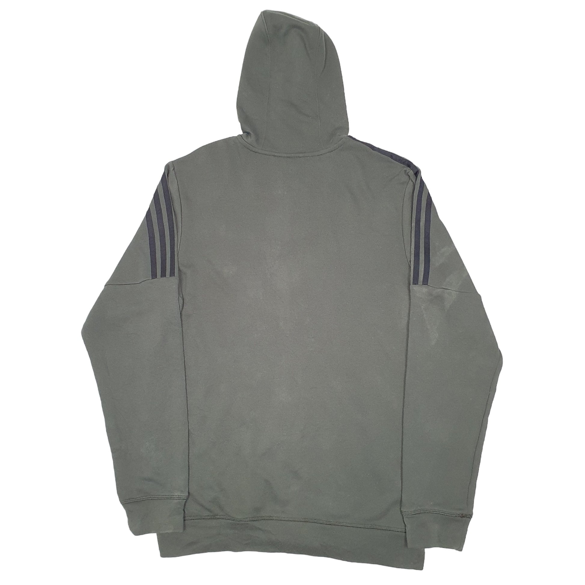 Mens Khaki Adidas Active Running Workout Full Zip Jumper