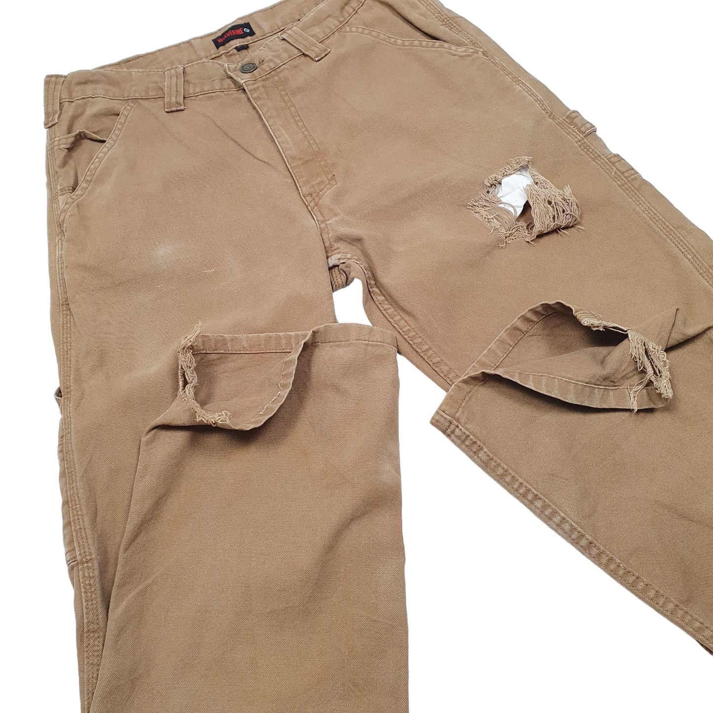 Mens Tan Wolverine  Carpenter Trousers