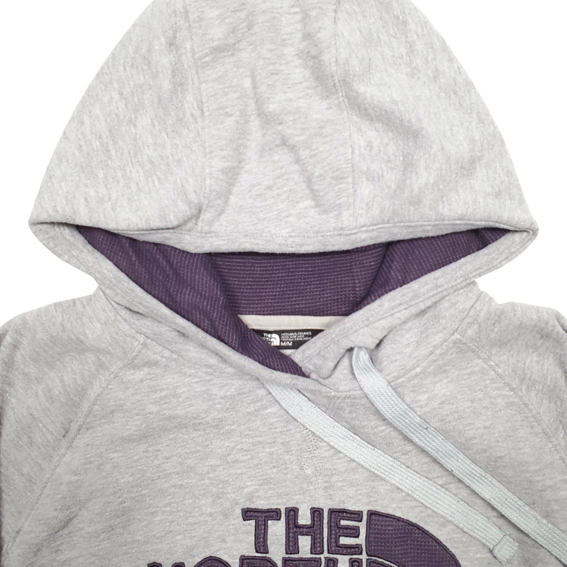 Womens Grey The North Face Spellout Hoodie Jumper