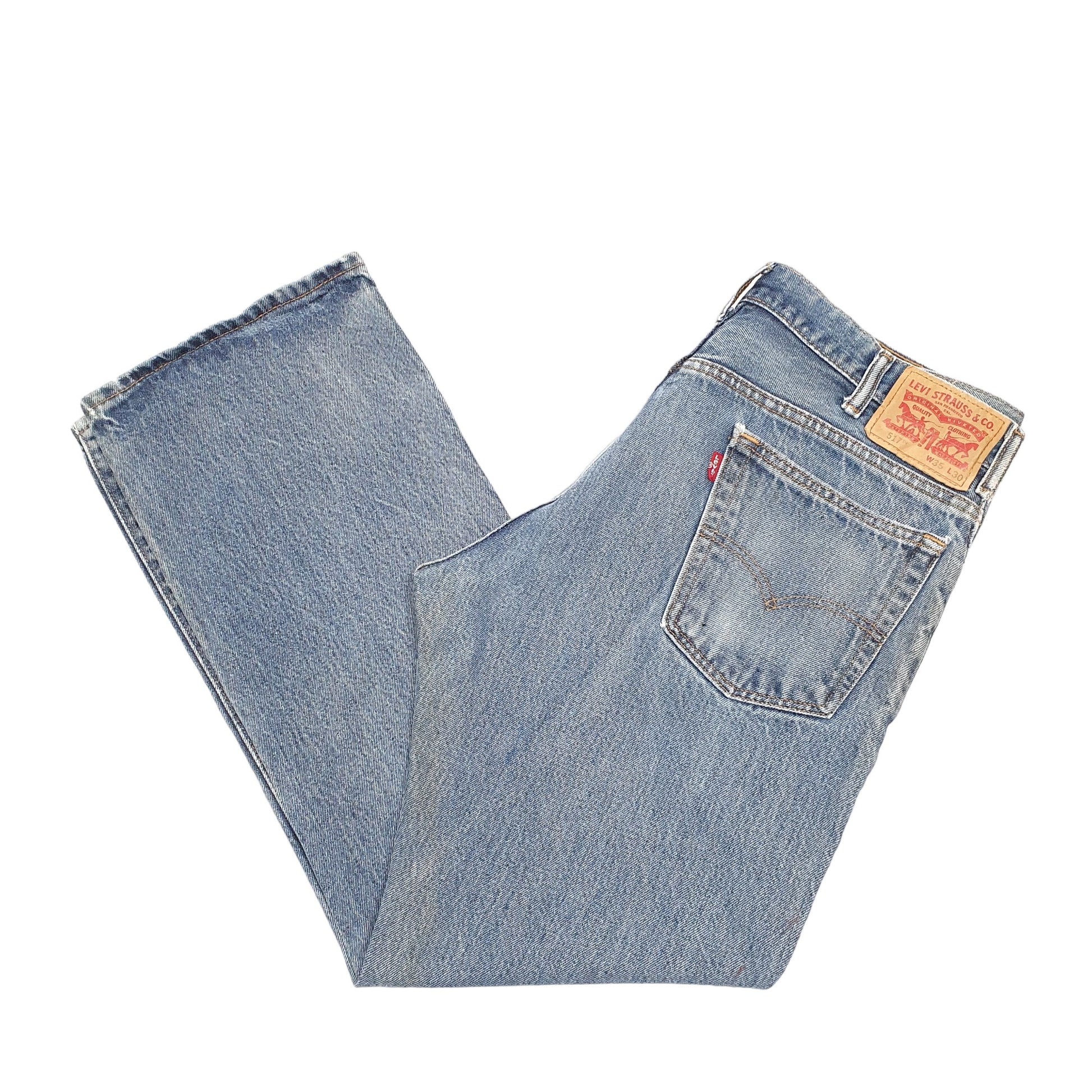 Mens Blue Levis  517 JeansW35 L30