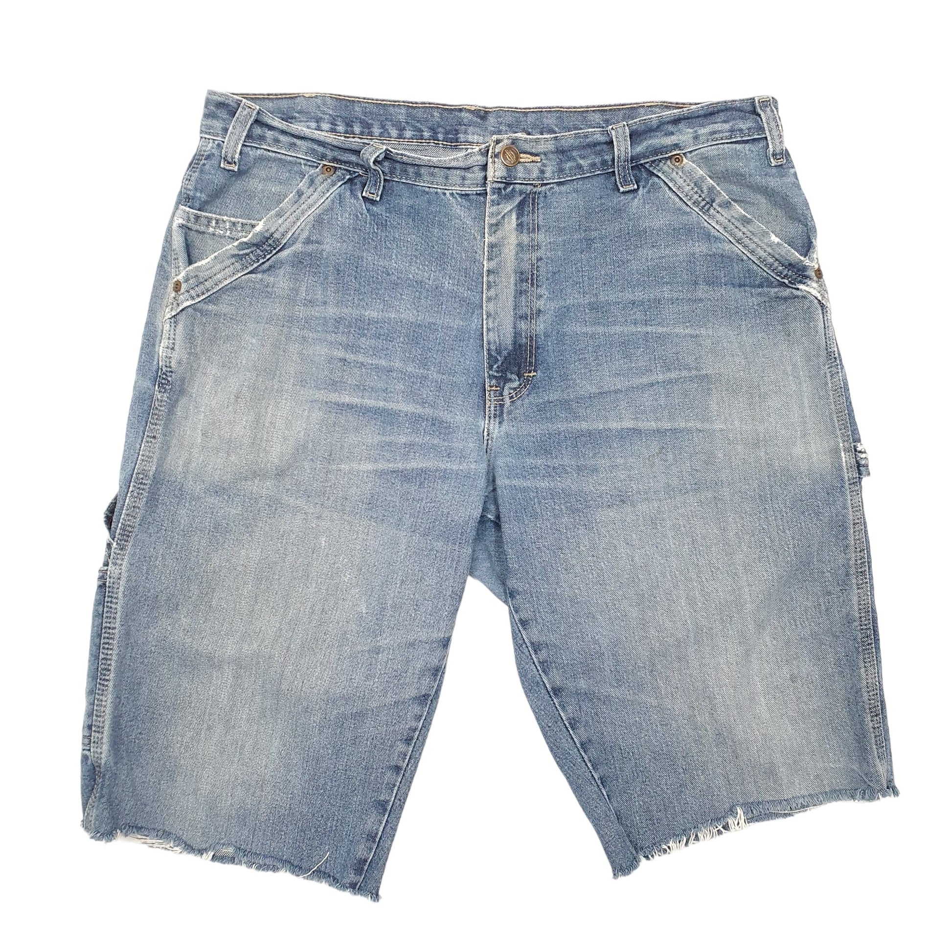 Mens Blue Dickies Carpenter Cut Offs Denim Shorts