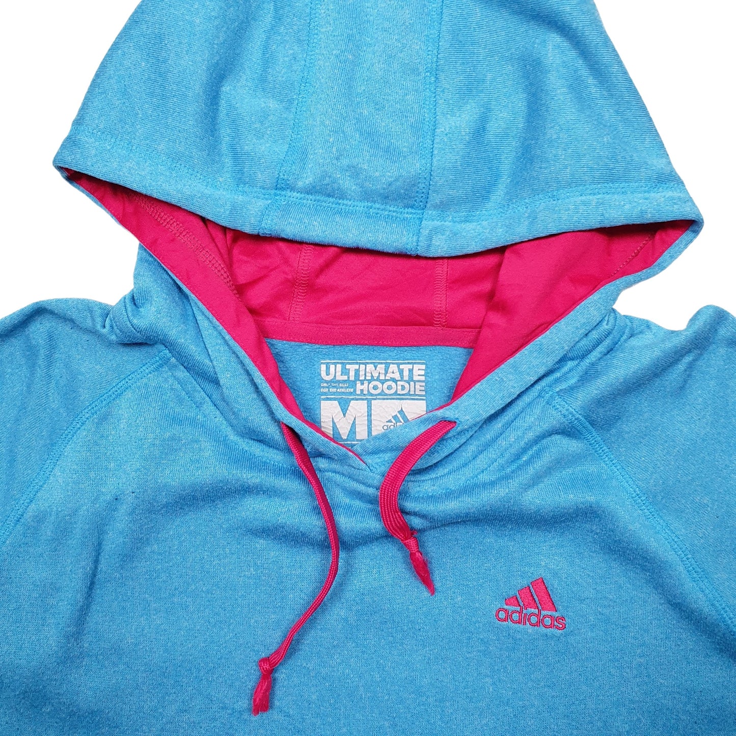 Womens Blue Adidas Climawarm Hoodie Jumper
