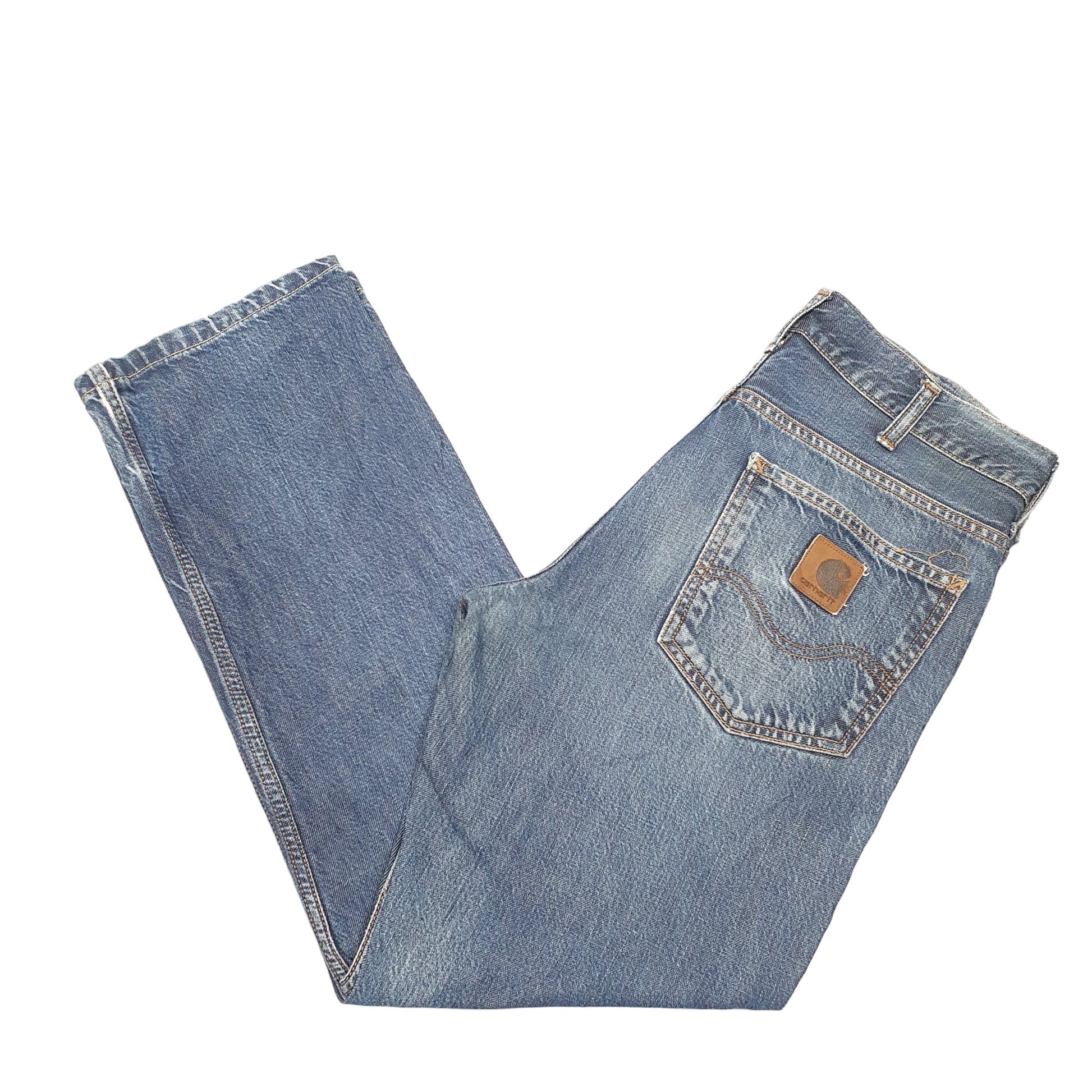 Mens Blue Carhartt Texas Pant Casual JeansW32 L30