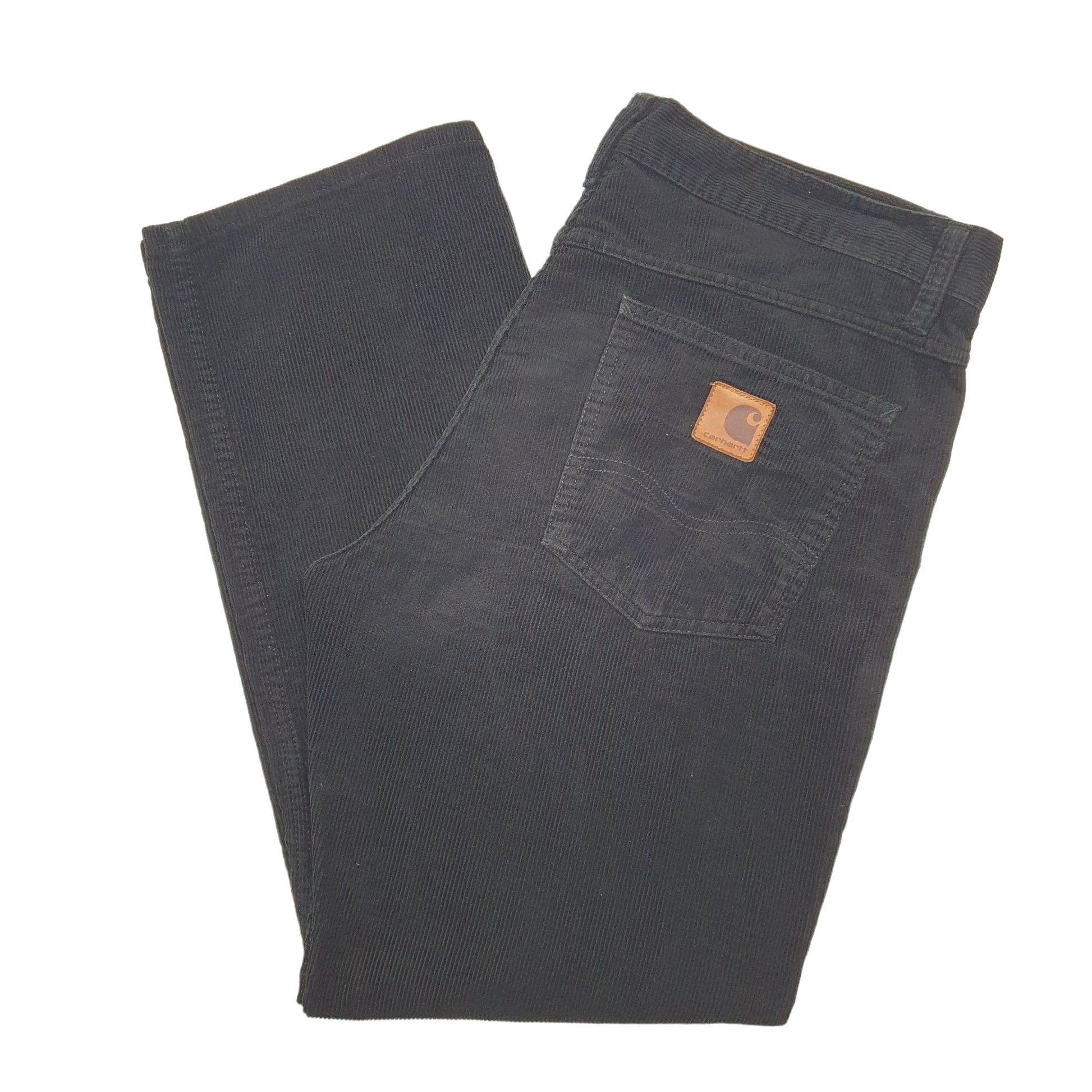 Mens Black Carhartt  Corduroy Trousers