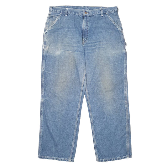 Mens Blue Carhartt Carpenter B13 JeansW40 L30