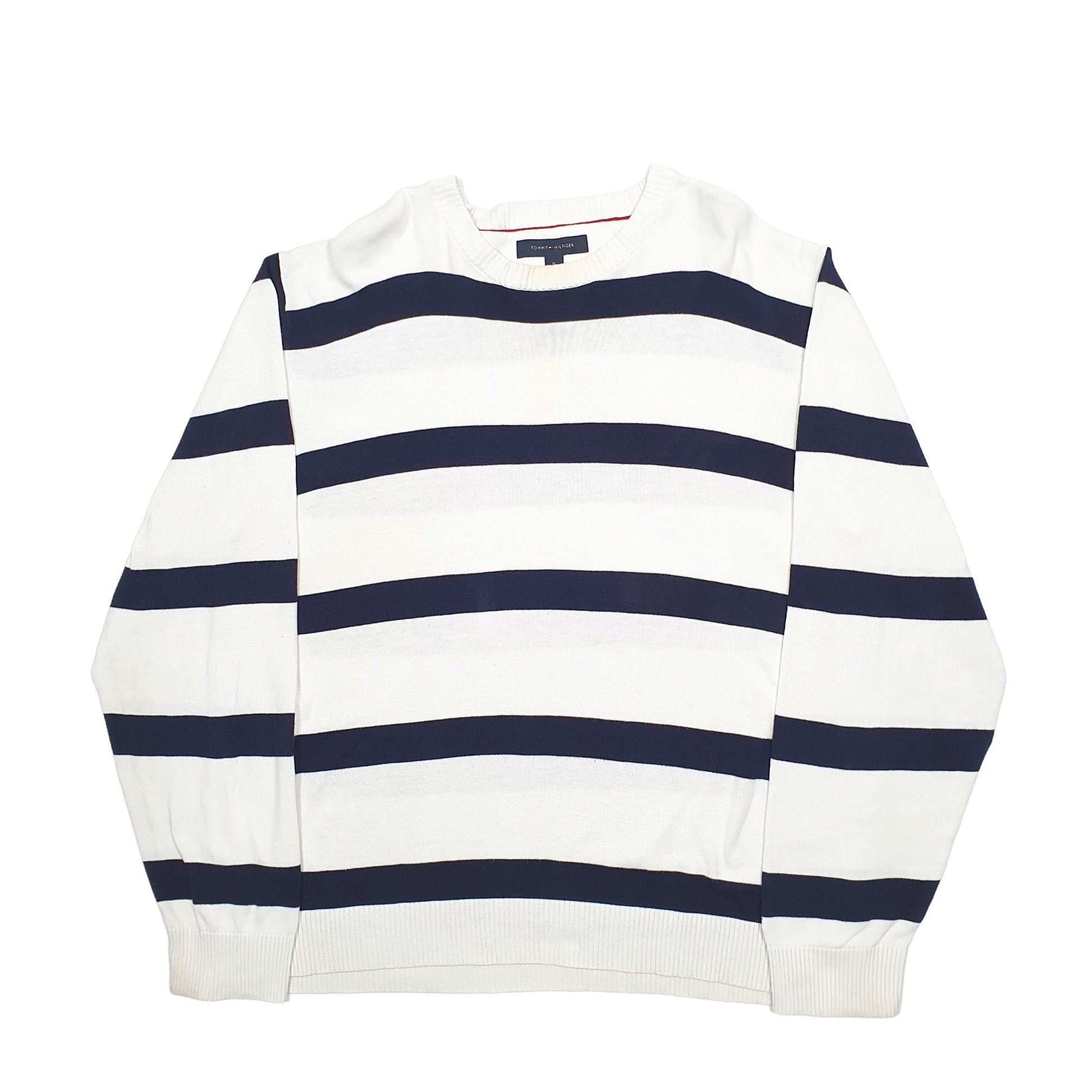 Mens White Tommy Hilfiger  Crewneck Jumper