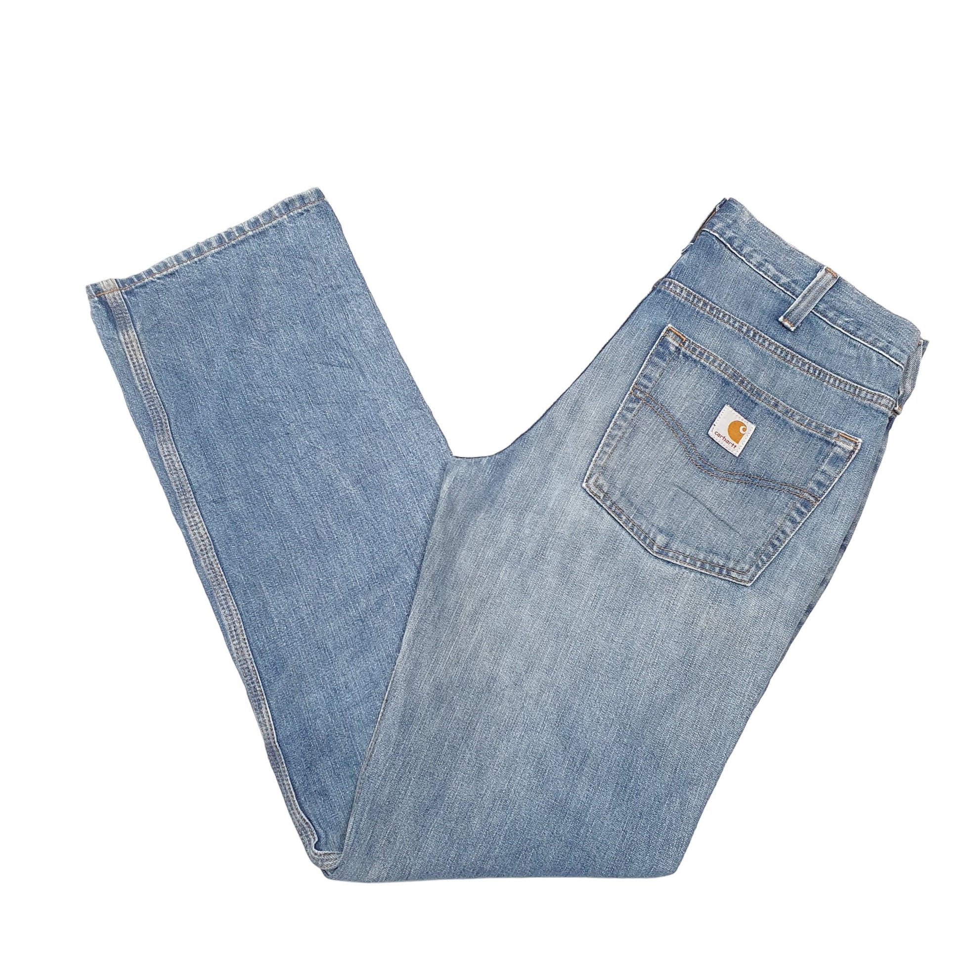 Mens Blue Carhartt Relaxed Casual JeansW32 L34