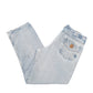 Mens Blue Carhartt Cotton Lined Insulated B172 JeansW36 L32
