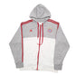Mens Grey Adidas Bayern Munich Football Full zip Jumper