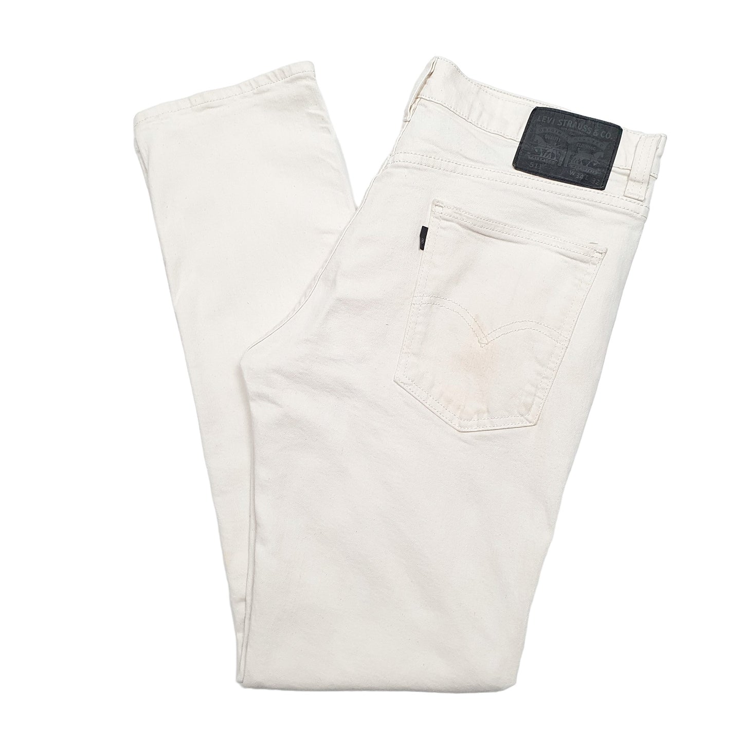 Mens Beige Levis  511 JeansW34 L32