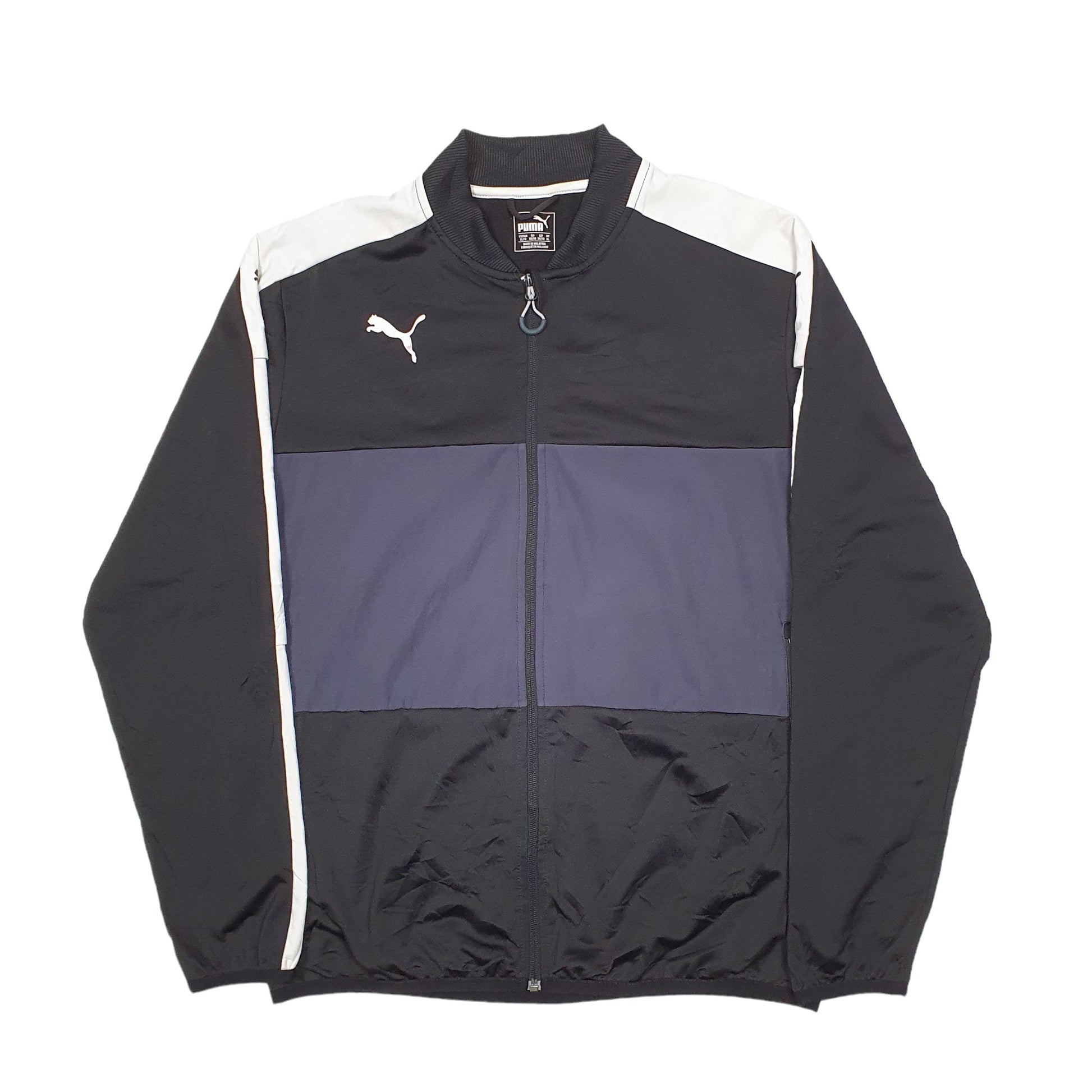 Mens Black Puma  Full Zip Jumper