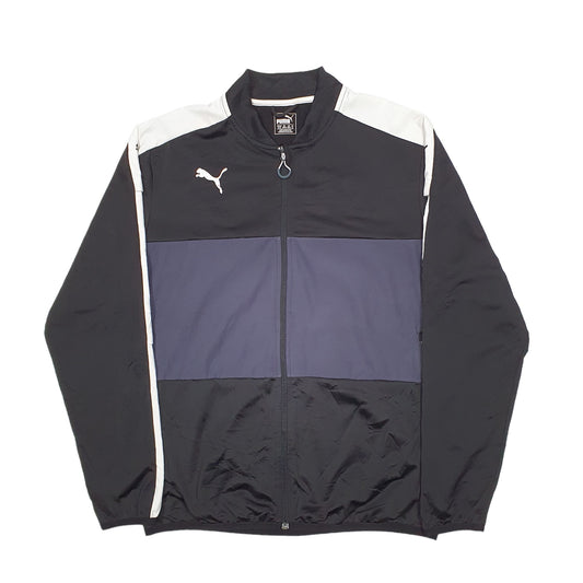 Mens Black Puma  Full Zip Jumper