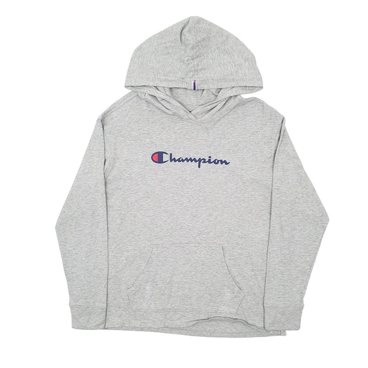 Womens Grey Champion  Hoodie Jumper