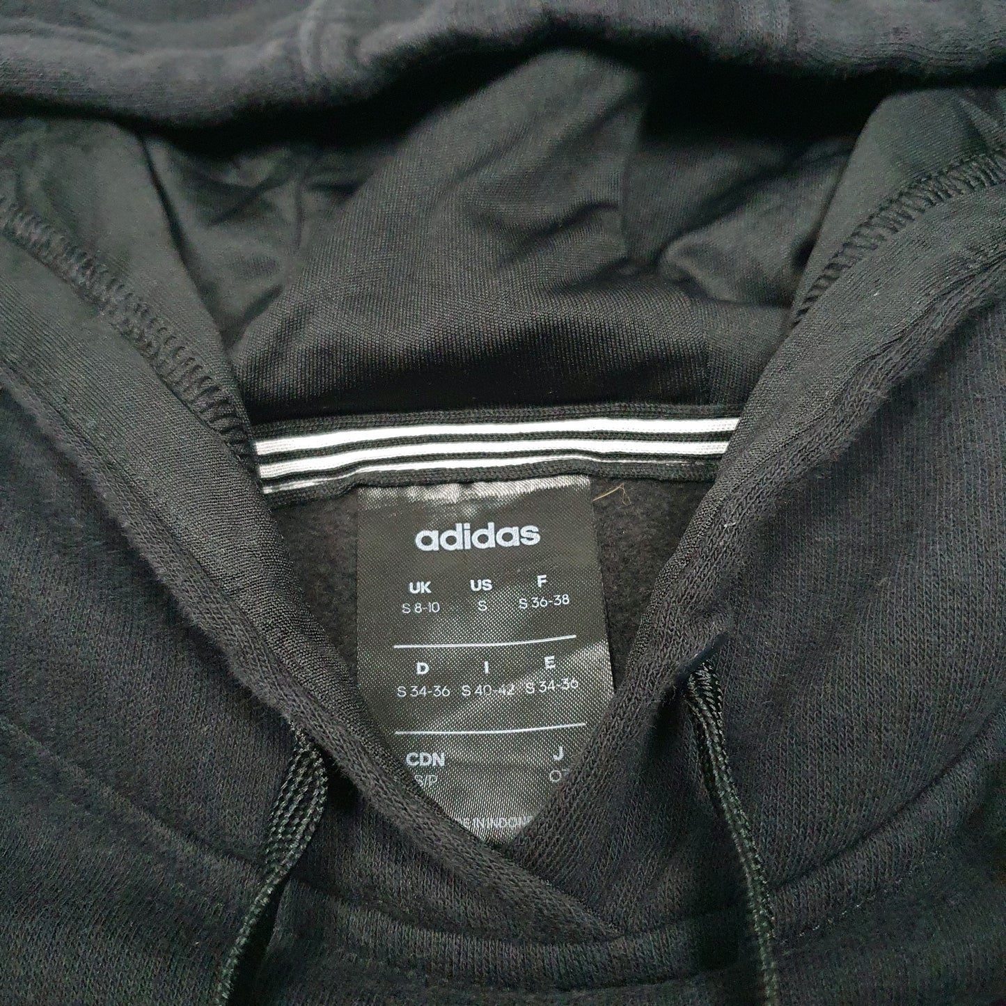 Womens Black Adidas  Hoodie Jumper