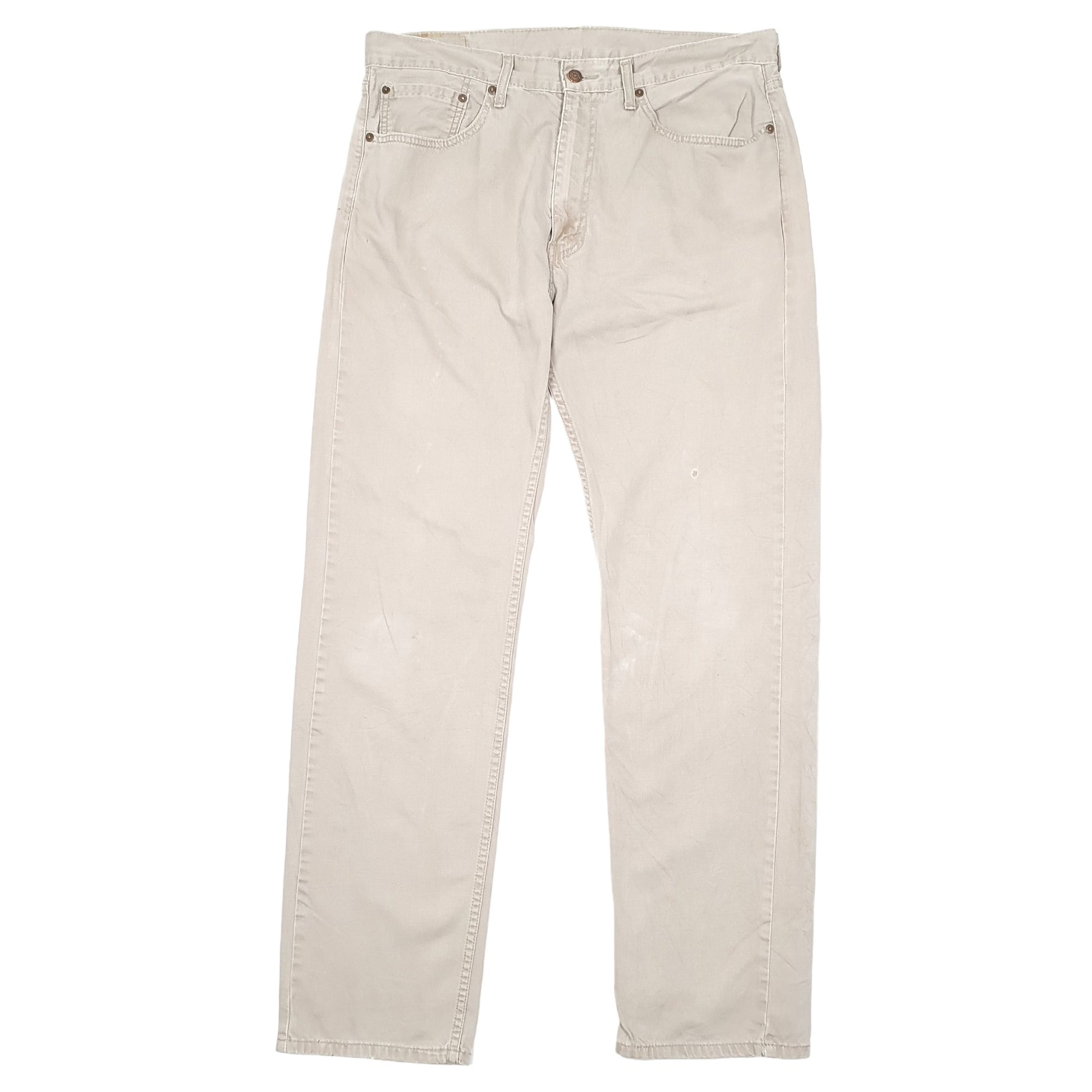 Mens Beige Levis  505 JeansW36 L34