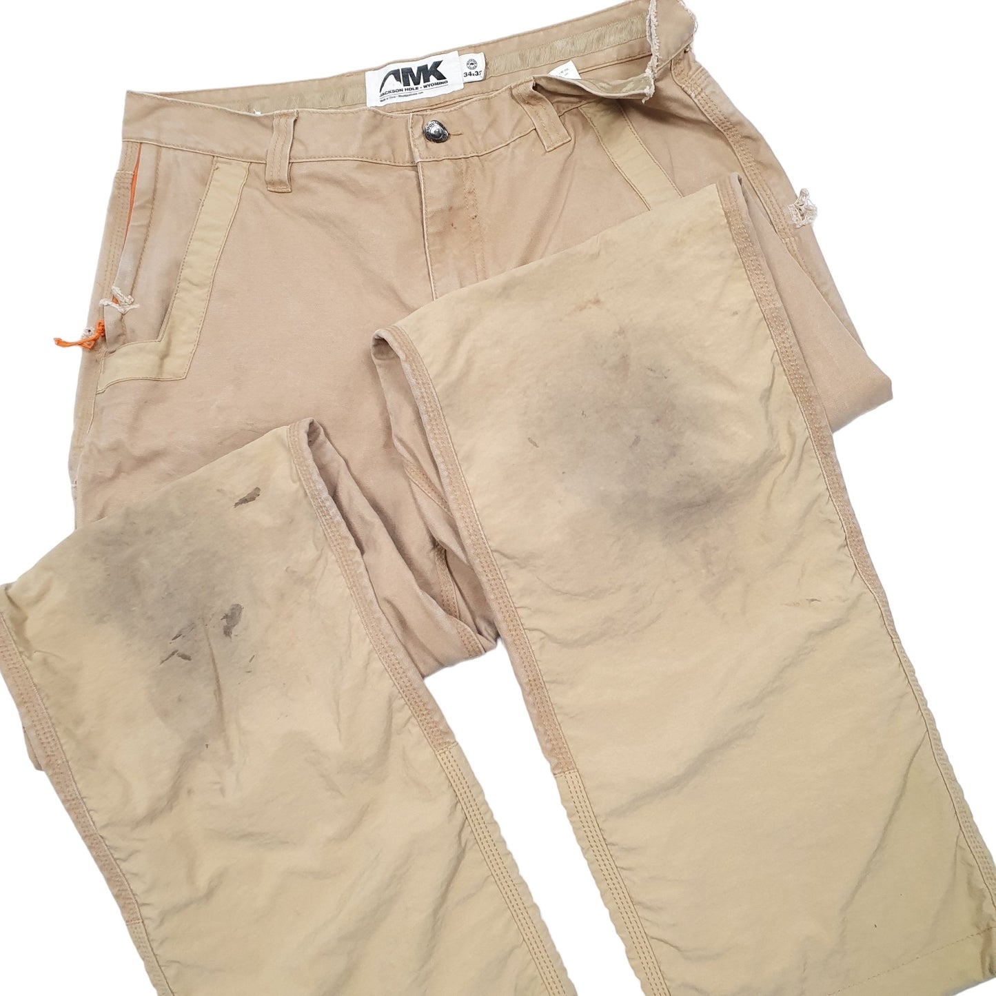 Mens Tan Mountain Khakis  Carpenter Trousers