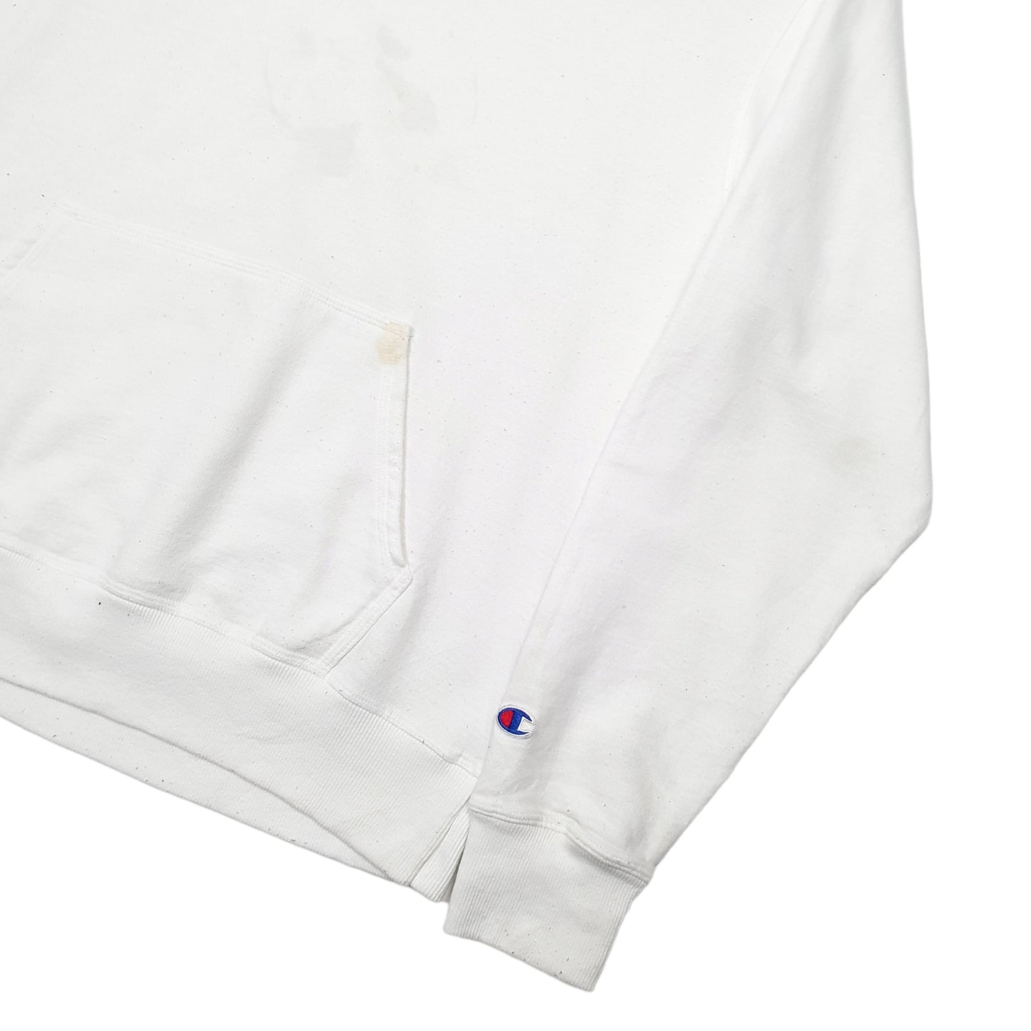 Mens White Champion  Hoodie Jumper